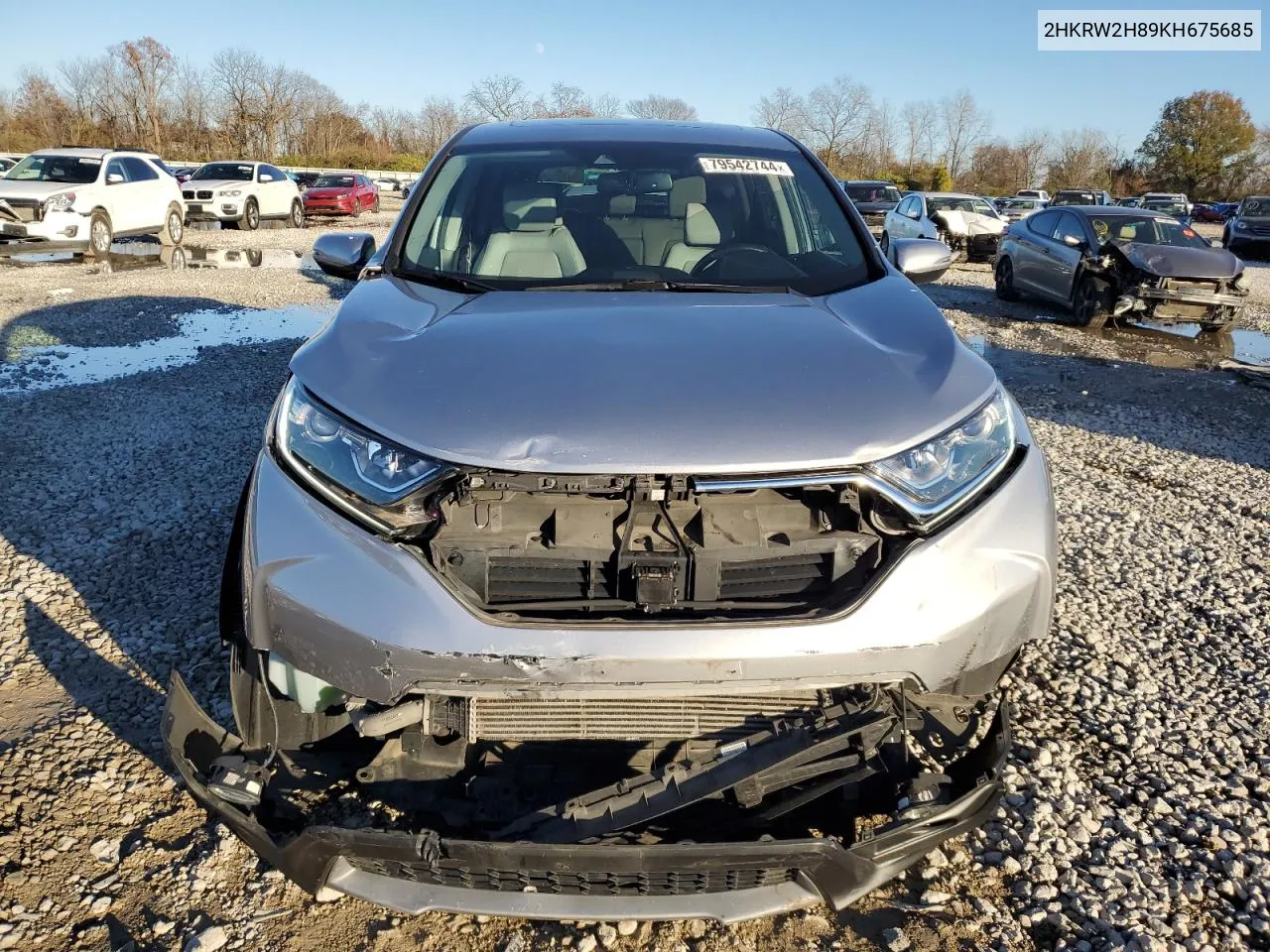 2019 Honda Cr-V Exl VIN: 2HKRW2H89KH675685 Lot: 79542744