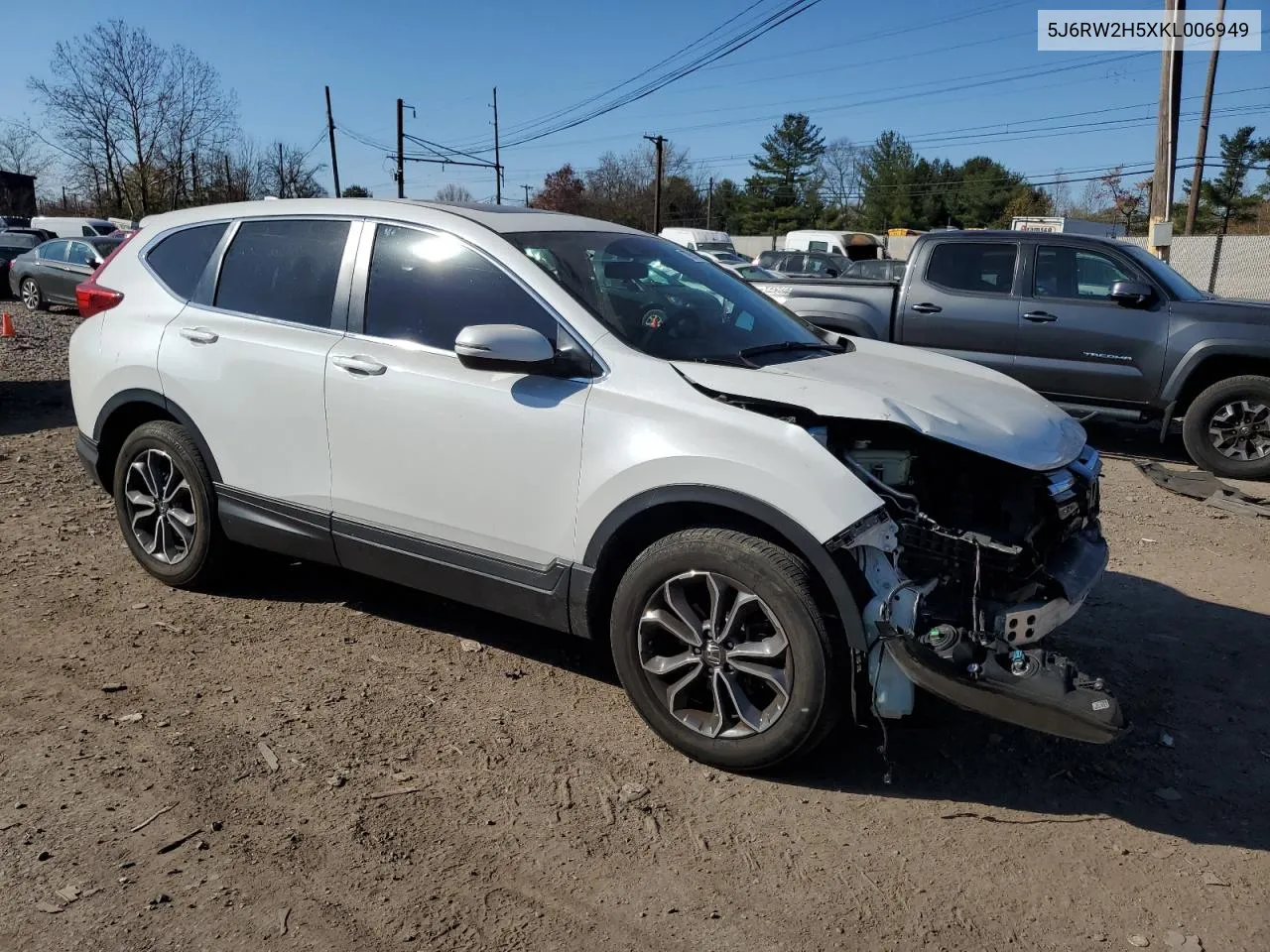 2019 Honda Cr-V Ex VIN: 5J6RW2H5XKL006949 Lot: 79546144