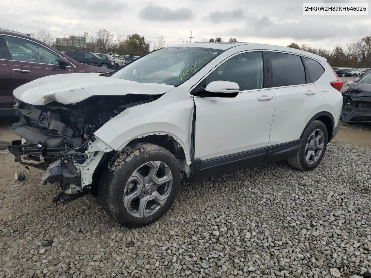 2019 Honda Cr-V Exl VIN: 2HKRW2H89KH646025 Lot: 79561034