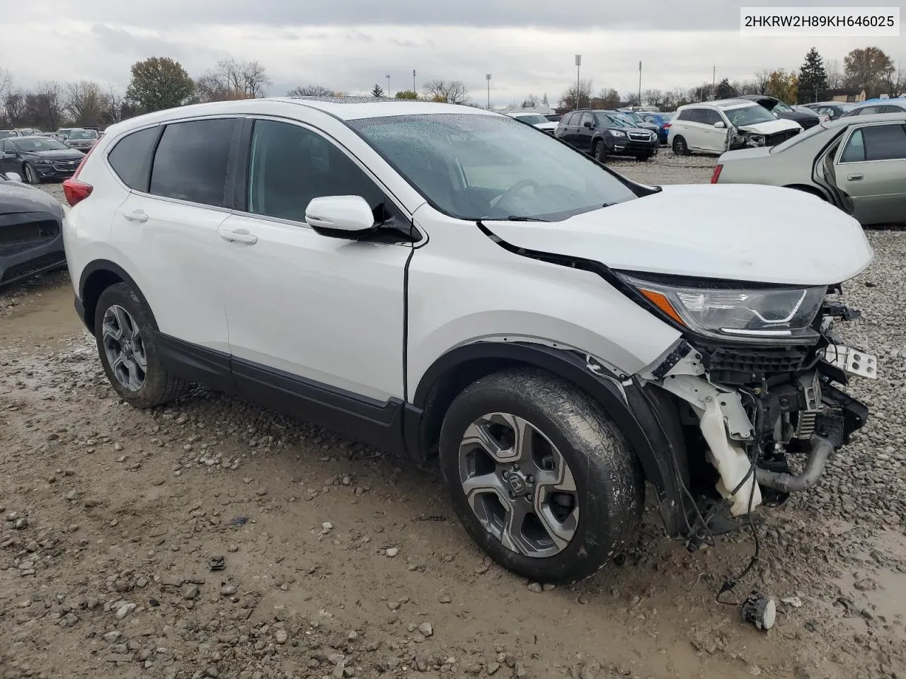 2019 Honda Cr-V Exl VIN: 2HKRW2H89KH646025 Lot: 79561034