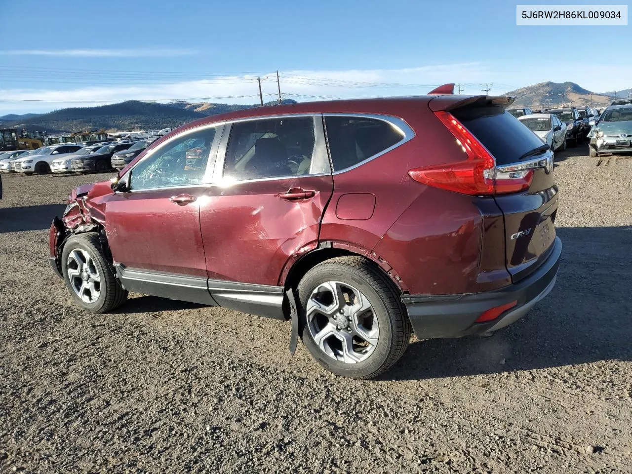 2019 Honda Cr-V Exl VIN: 5J6RW2H86KL009034 Lot: 79635084