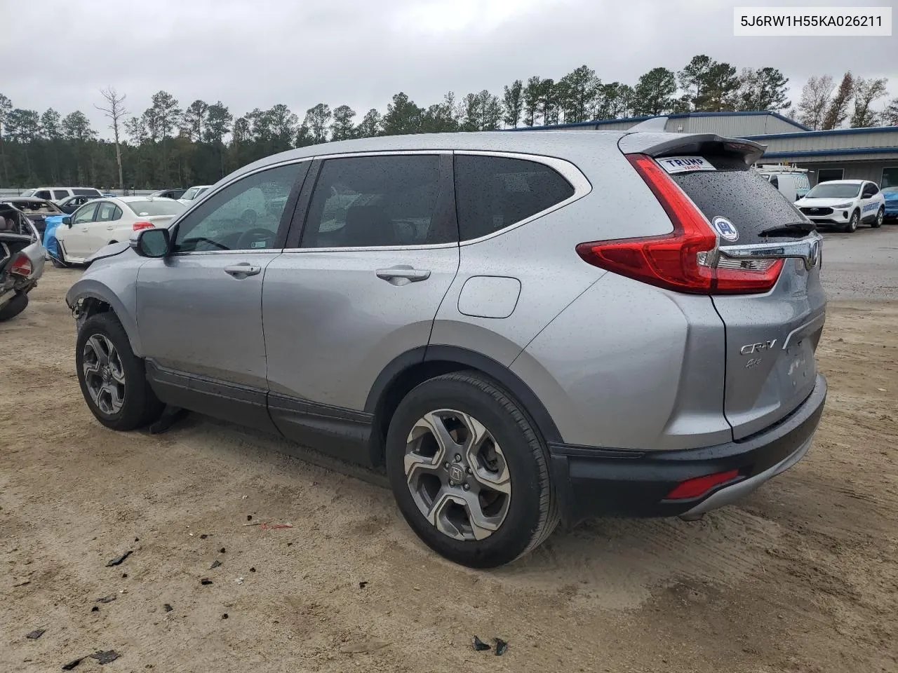 2019 Honda Cr-V Ex VIN: 5J6RW1H55KA026211 Lot: 80022084