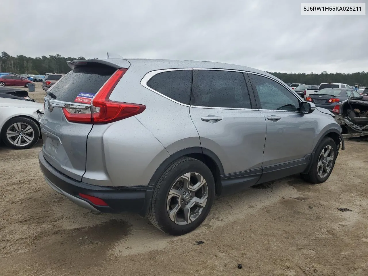 2019 Honda Cr-V Ex VIN: 5J6RW1H55KA026211 Lot: 80022084