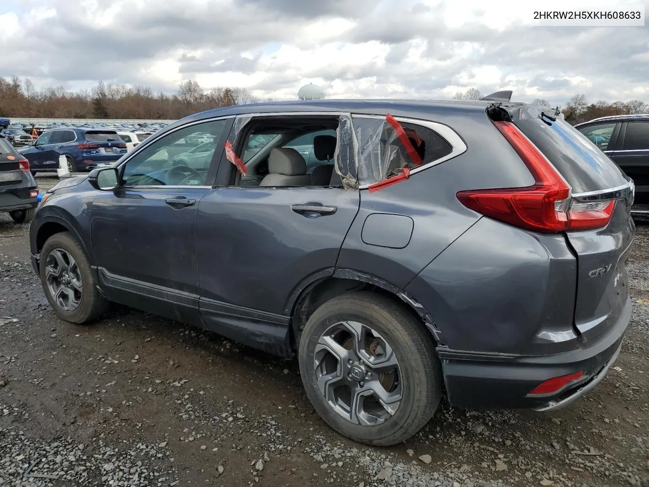 2019 Honda Cr-V Ex VIN: 2HKRW2H5XKH608633 Lot: 80150764