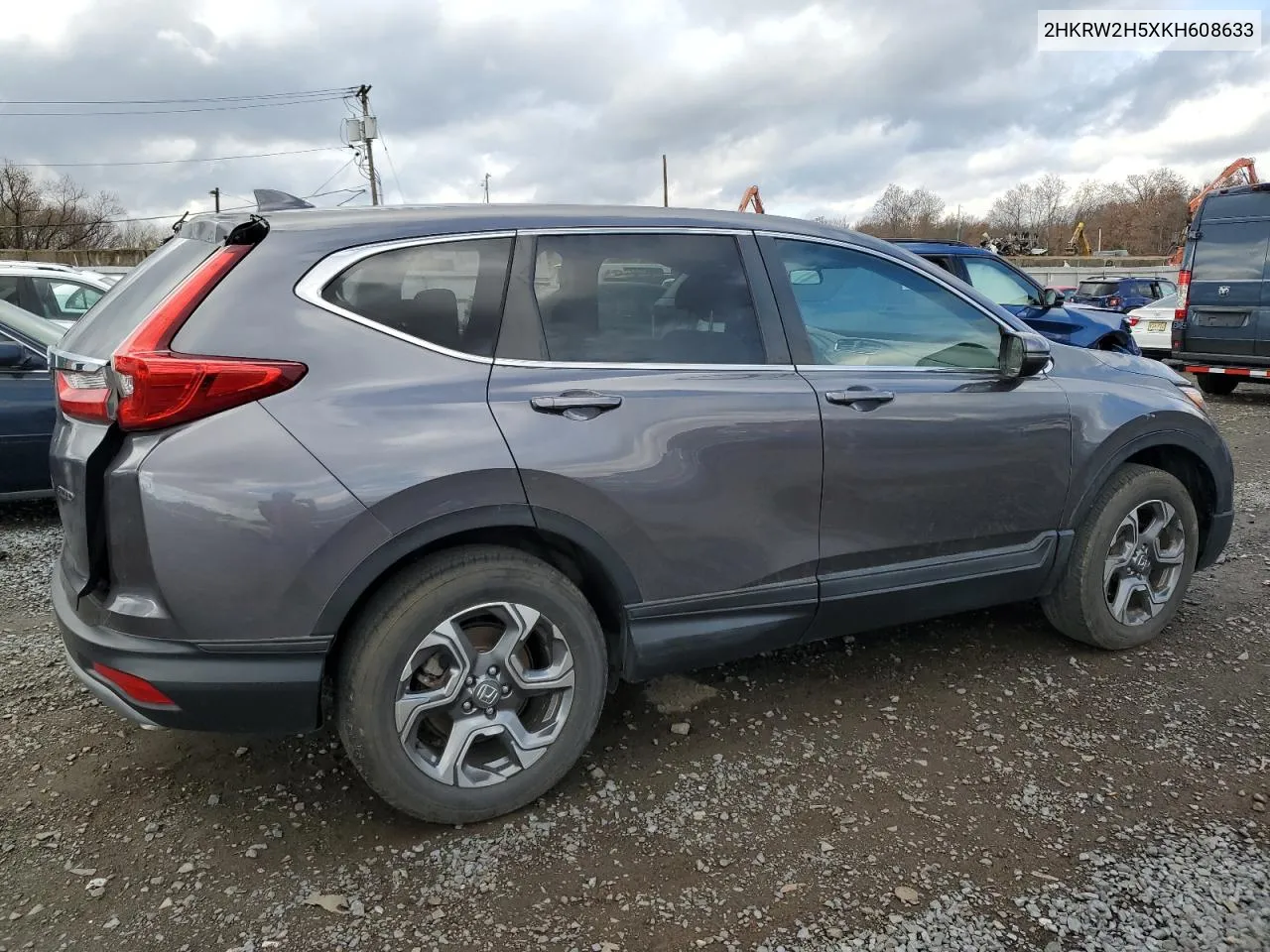 2019 Honda Cr-V Ex VIN: 2HKRW2H5XKH608633 Lot: 80150764