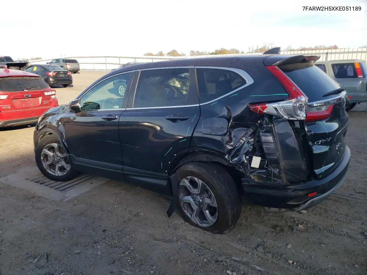 2019 Honda Cr-V Ex VIN: 7FARW2H5XKE051189 Lot: 80546544