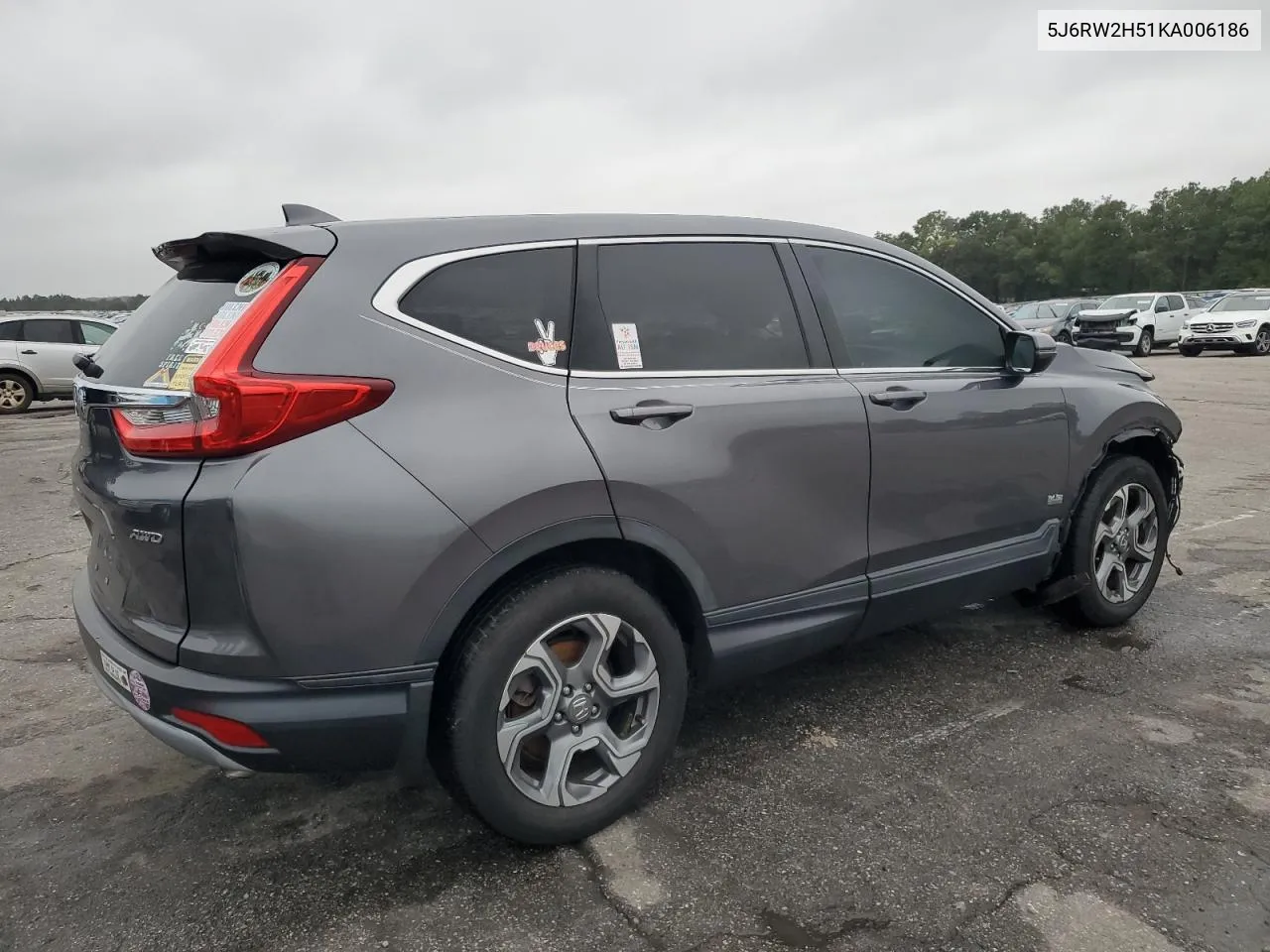 2019 Honda Cr-V Ex VIN: 5J6RW2H51KA006186 Lot: 80929904