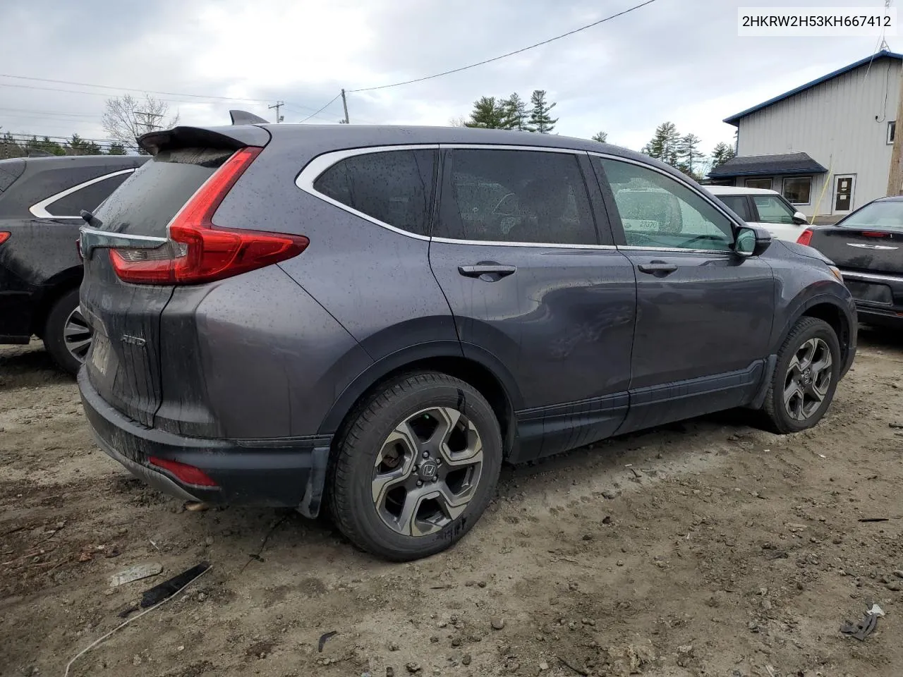 2019 Honda Cr-V Ex VIN: 2HKRW2H53KH667412 Lot: 81203454