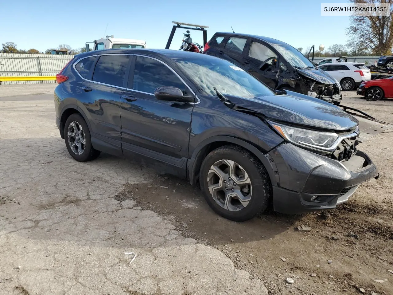 2019 Honda Cr-V Ex VIN: 5J6RW1H52KA014355 Lot: 81481544