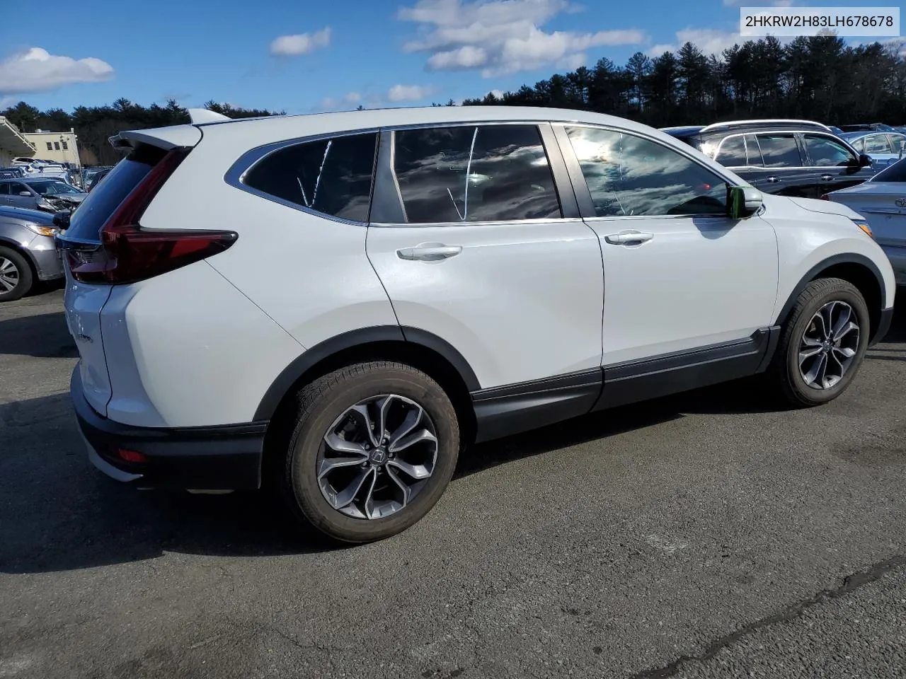 2020 Honda Crv VIN: 2HKRW2H83LH678678 Lot: 45740194