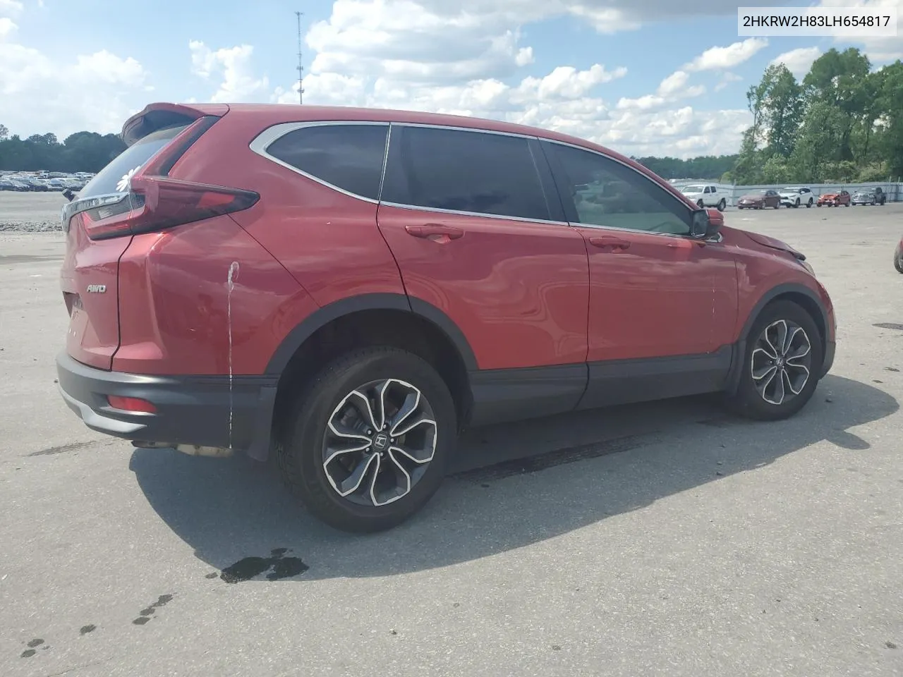 2020 Honda Cr-V Exl VIN: 2HKRW2H83LH654817 Lot: 52843164