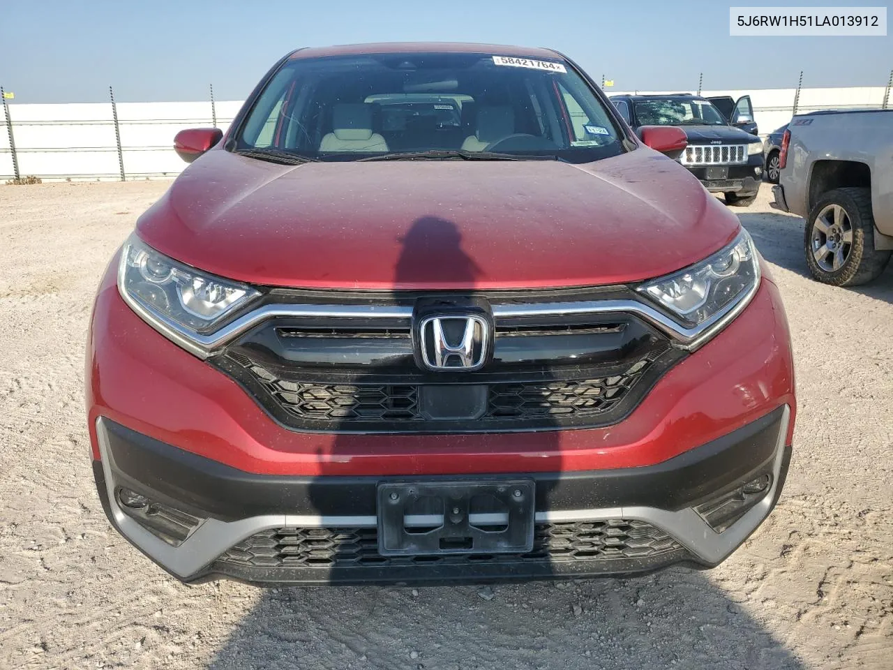 2020 Honda Cr-V Ex VIN: 5J6RW1H51LA013912 Lot: 58421764