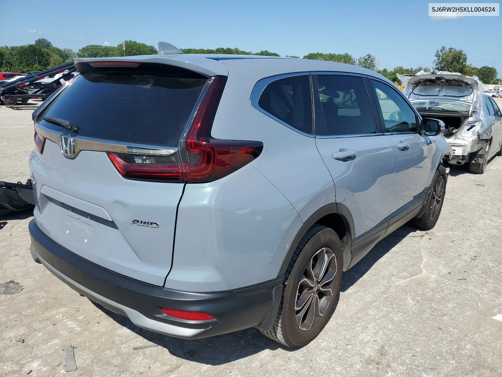 5J6RW2H5XLL004524 2020 Honda Cr-V Ex