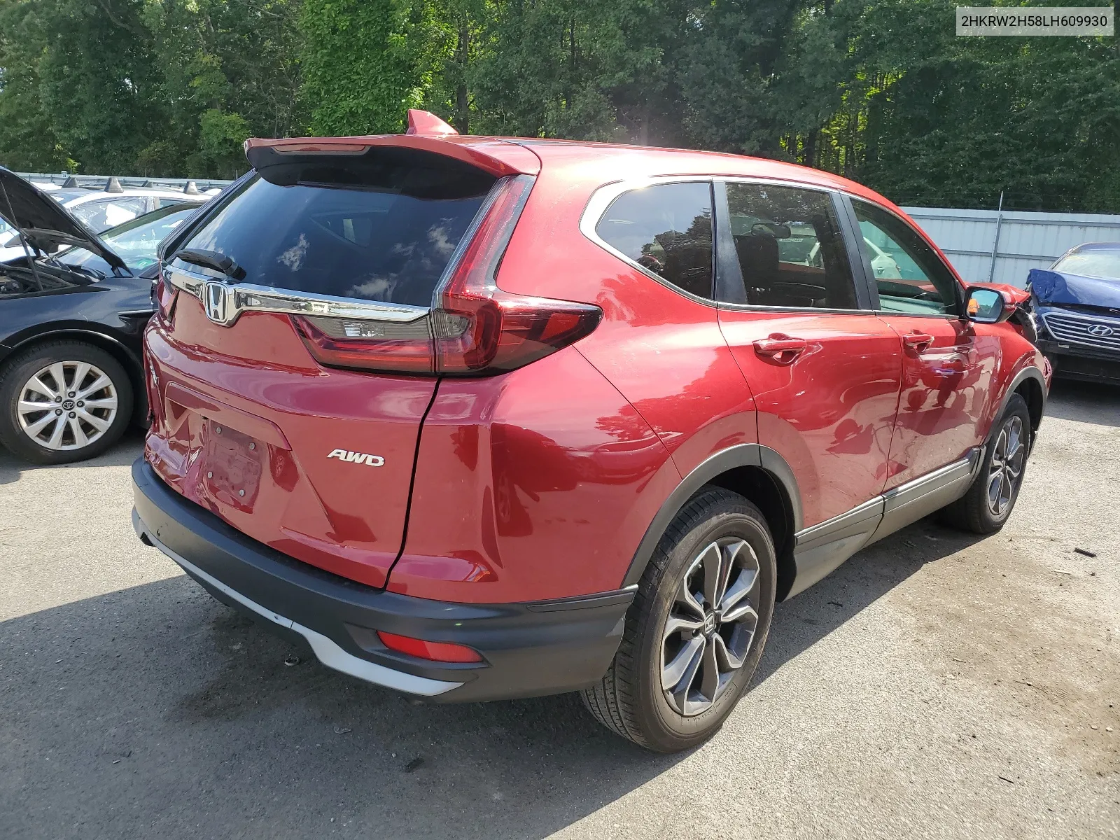 2020 Honda Cr-V Ex VIN: 2HKRW2H58LH609930 Lot: 64719254