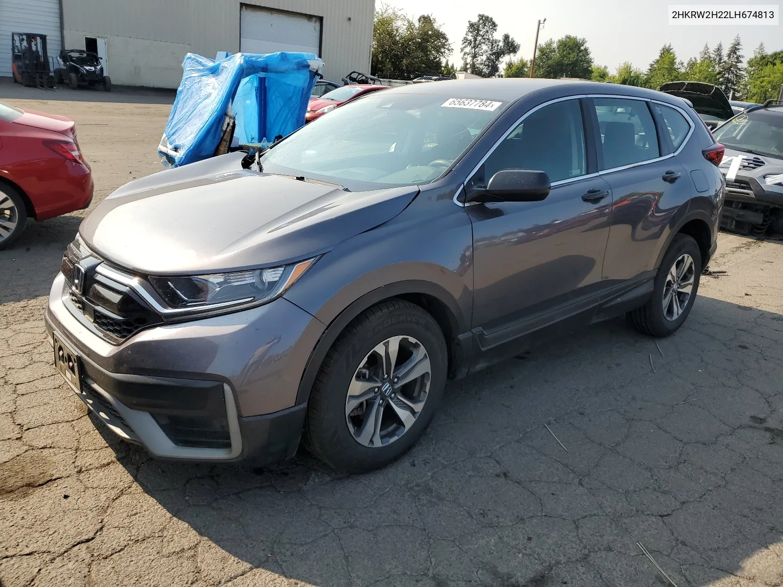 2020 Honda Cr-V Lx VIN: 2HKRW2H22LH674813 Lot: 65637784