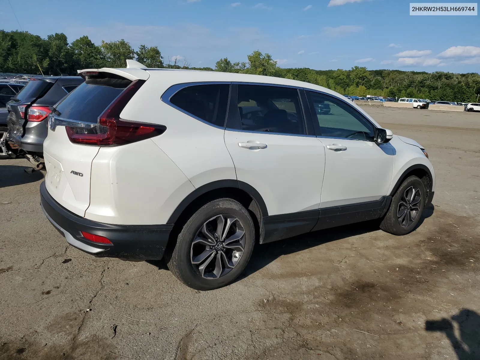 2020 Honda Cr-V Ex VIN: 2HKRW2H53LH669744 Lot: 68009924