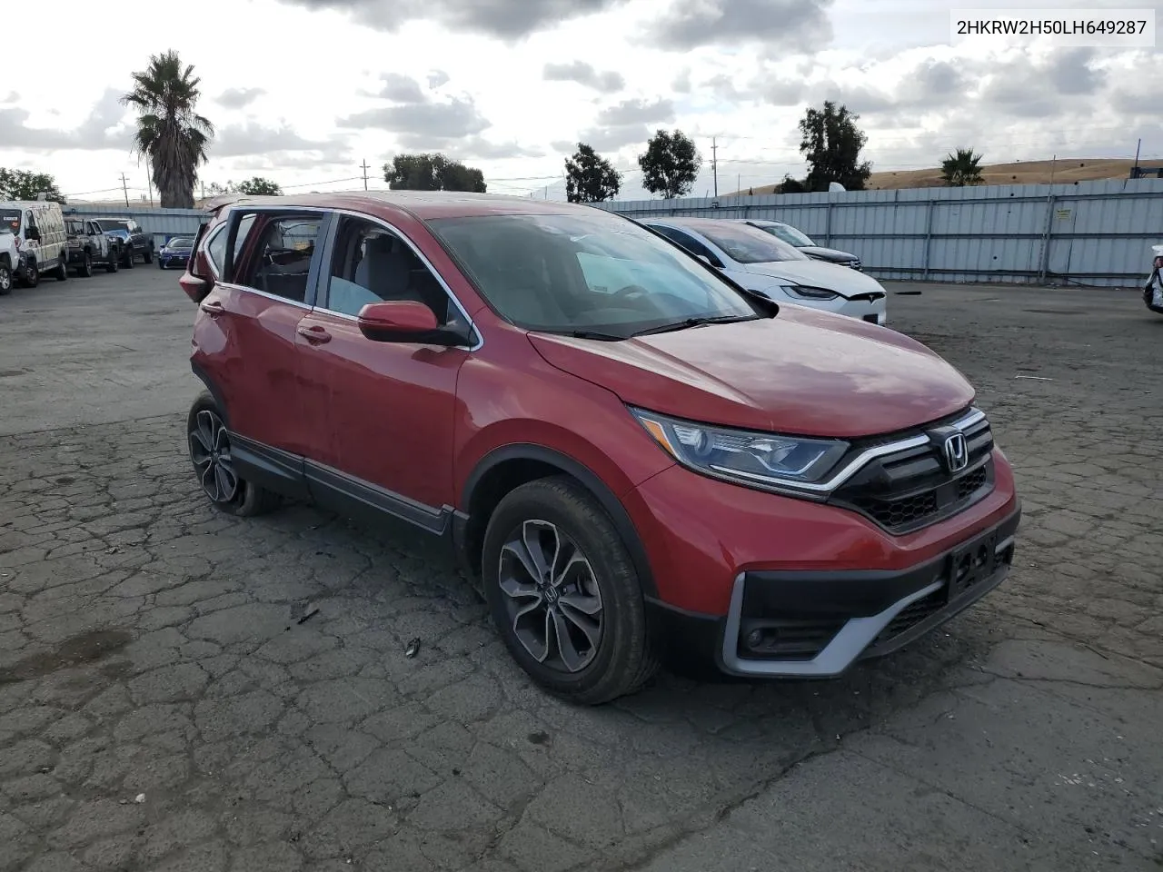 2020 Honda Cr-V Ex VIN: 2HKRW2H50LH649287 Lot: 68759414