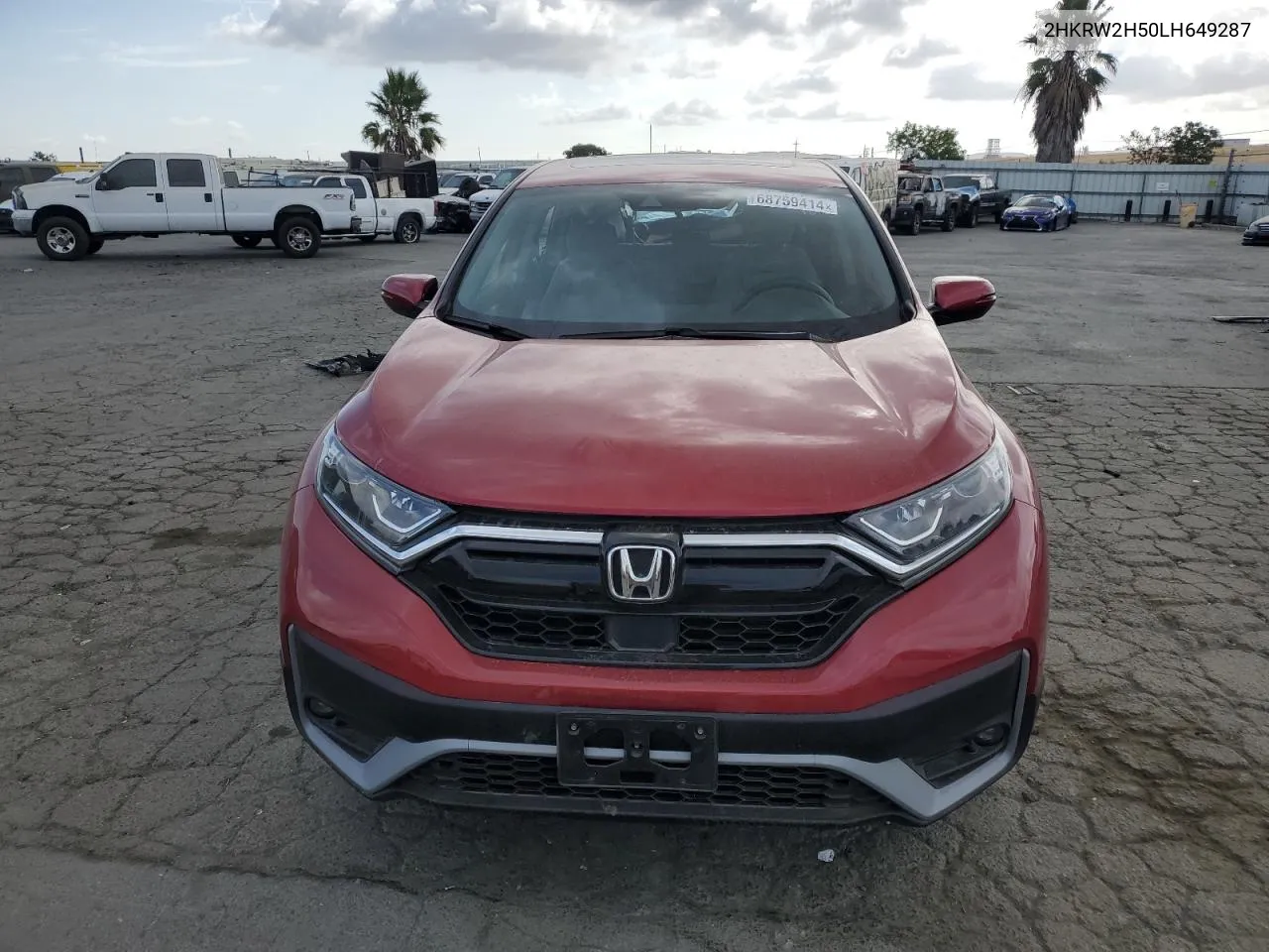 2020 Honda Cr-V Ex VIN: 2HKRW2H50LH649287 Lot: 68759414