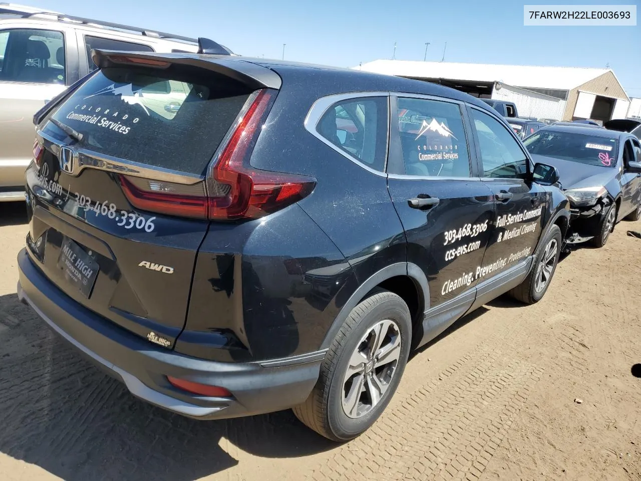 2020 Honda Cr-V Lx VIN: 7FARW2H22LE003693 Lot: 68806064