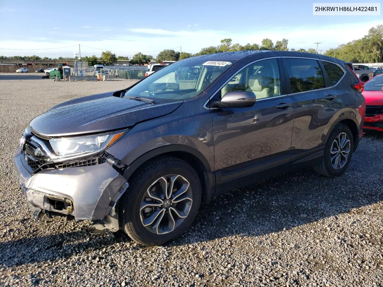 2020 Honda Cr-V Exl VIN: 2HKRW1H86LH422481 Lot: 69862434