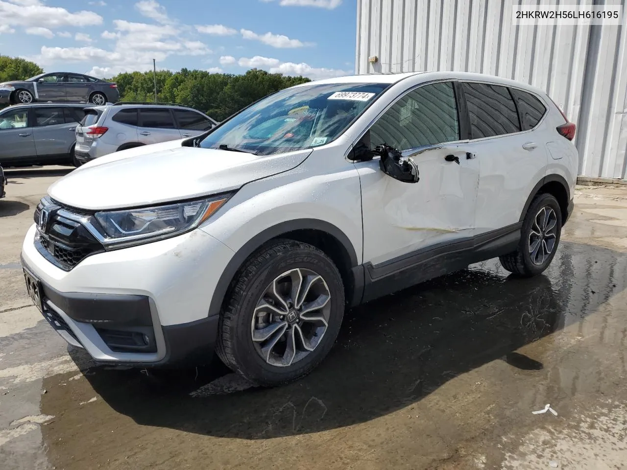 2020 Honda Cr-V Ex VIN: 2HKRW2H56LH616195 Lot: 69973774