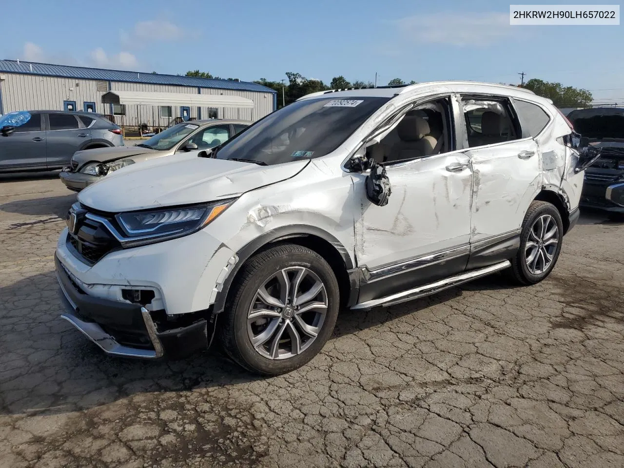 2020 Honda Cr-V Touring VIN: 2HKRW2H90LH657022 Lot: 70092574