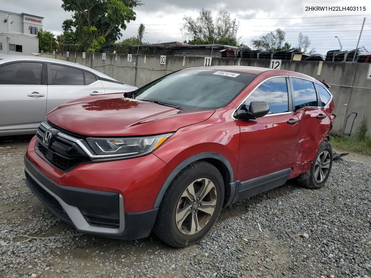 2020 Honda Cr-V Lx VIN: 2HKRW1H22LH403115 Lot: 70921214