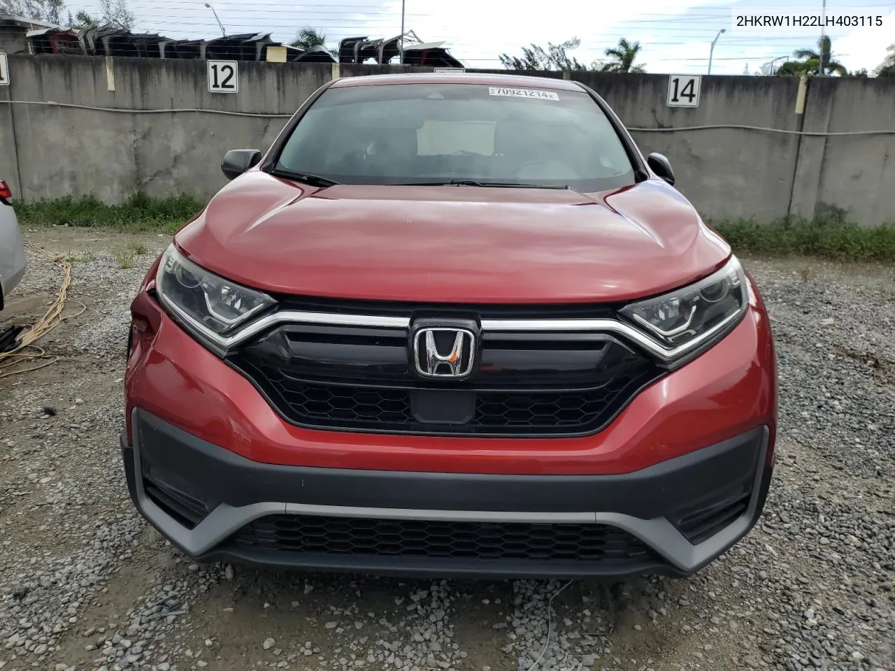 2020 Honda Cr-V Lx VIN: 2HKRW1H22LH403115 Lot: 70921214