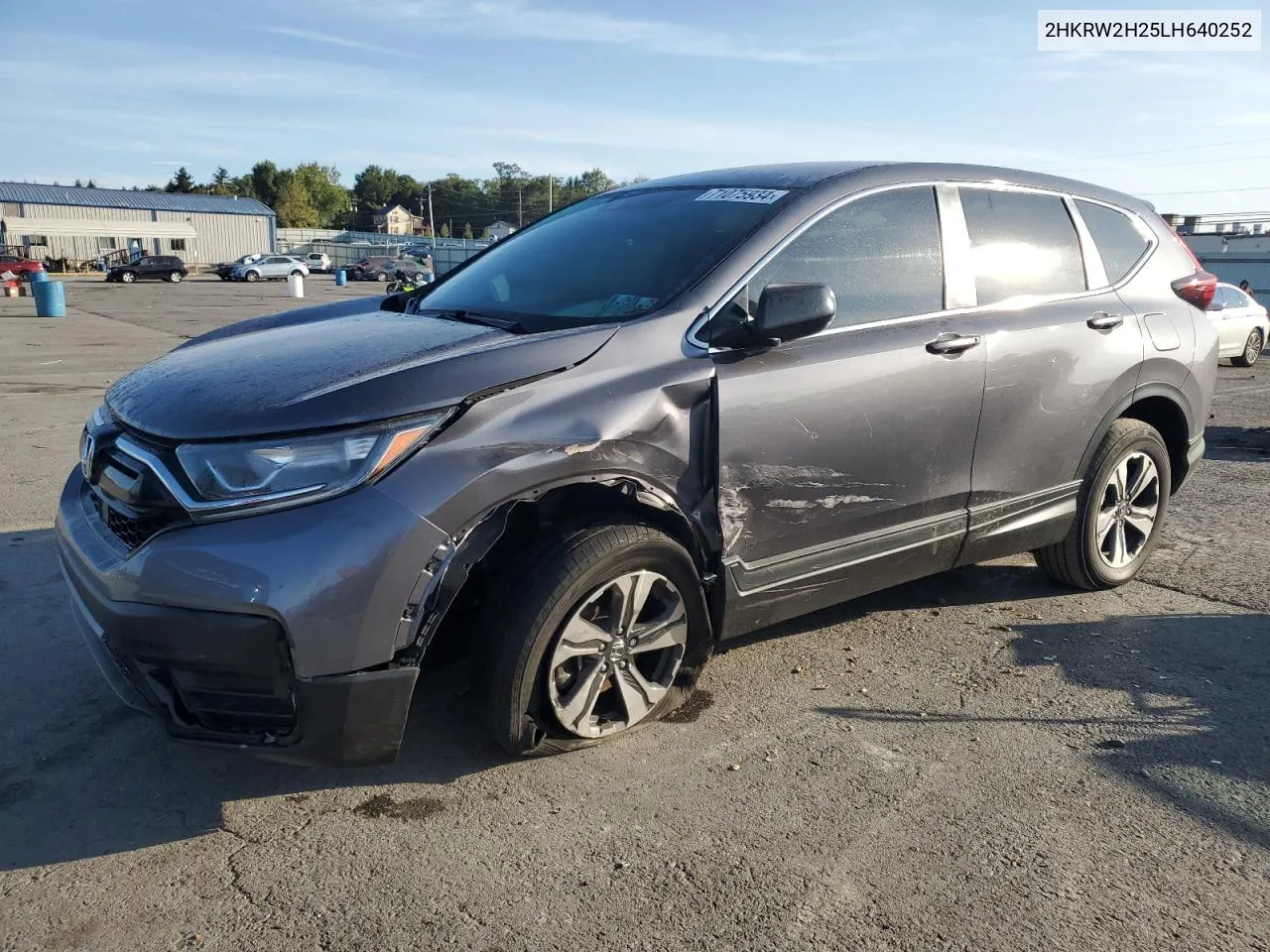 2020 Honda Cr-V Lx VIN: 2HKRW2H25LH640252 Lot: 71075934