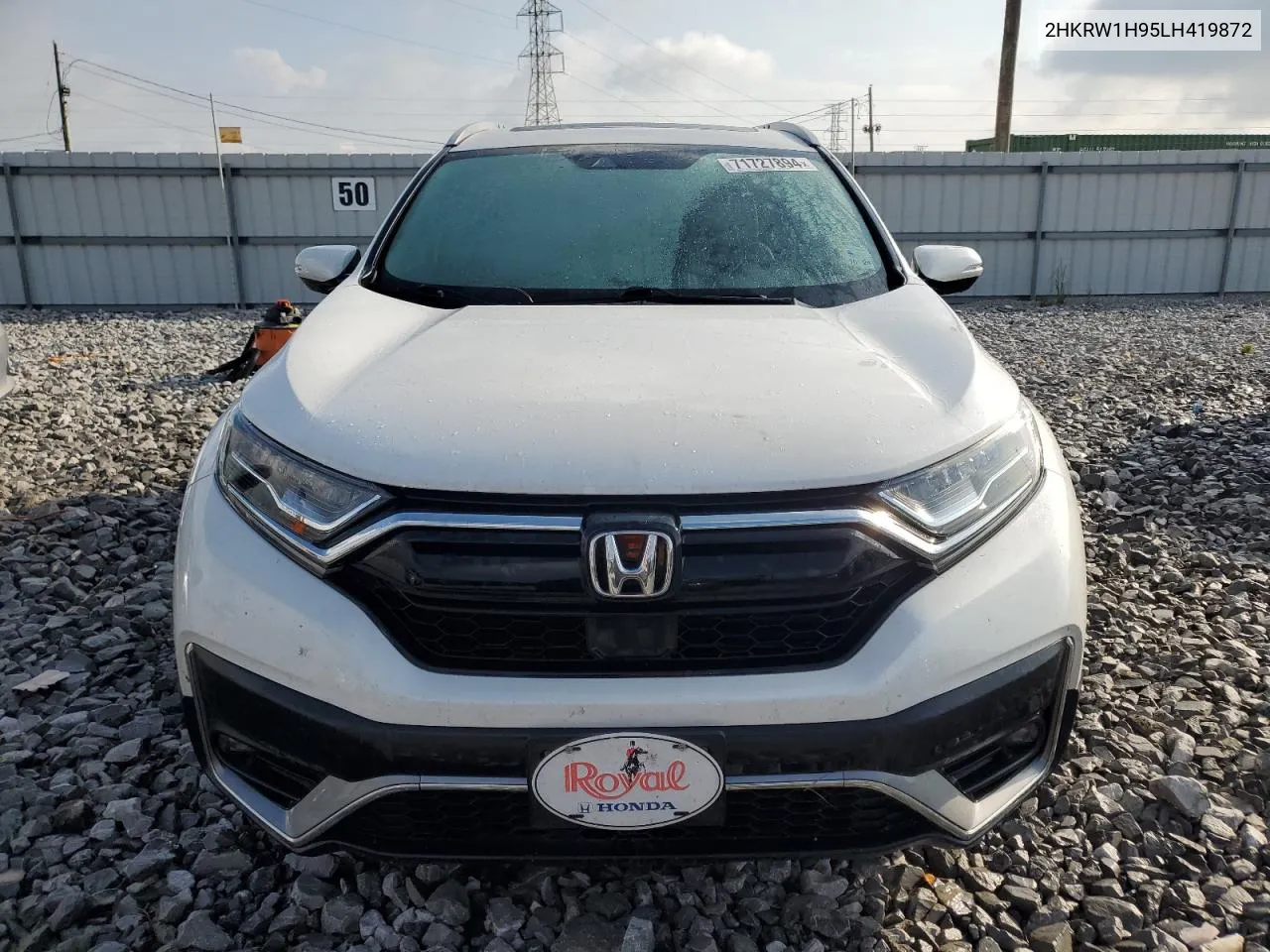 2020 Honda Cr-V Touring VIN: 2HKRW1H95LH419872 Lot: 71727894