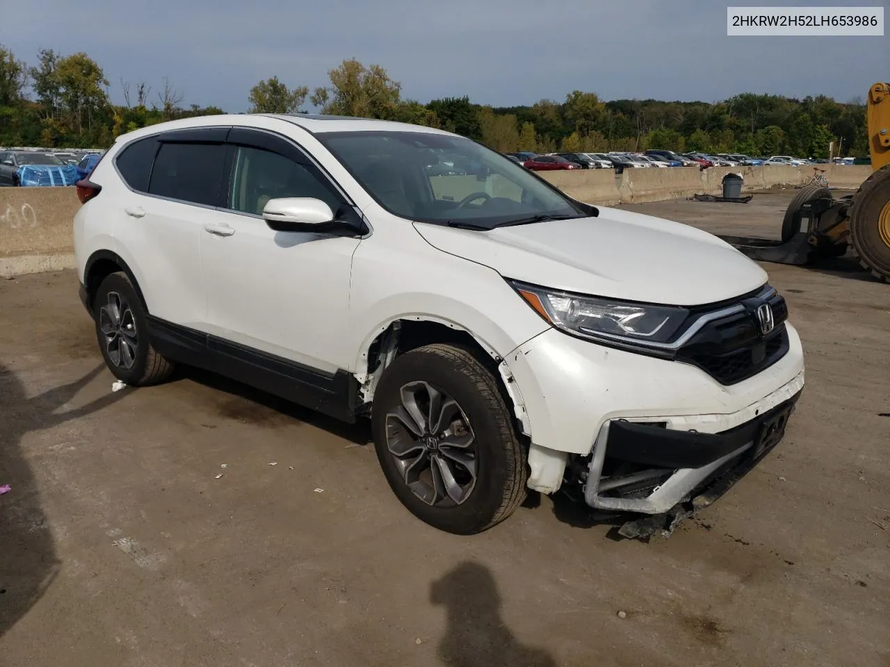 2020 Honda Cr-V Ex VIN: 2HKRW2H52LH653986 Lot: 71927864