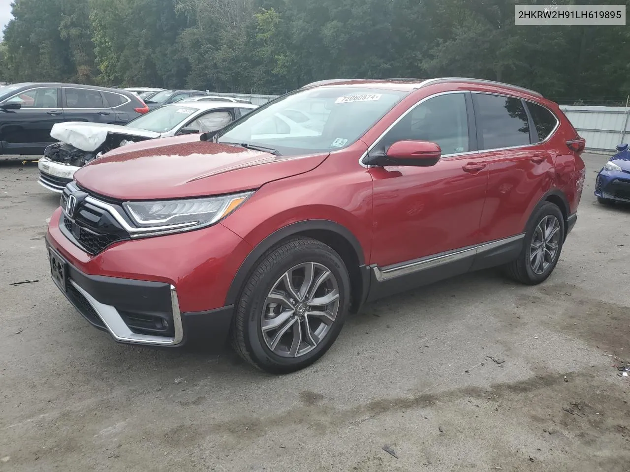 2020 Honda Cr-V Touring VIN: 2HKRW2H91LH619895 Lot: 72060874