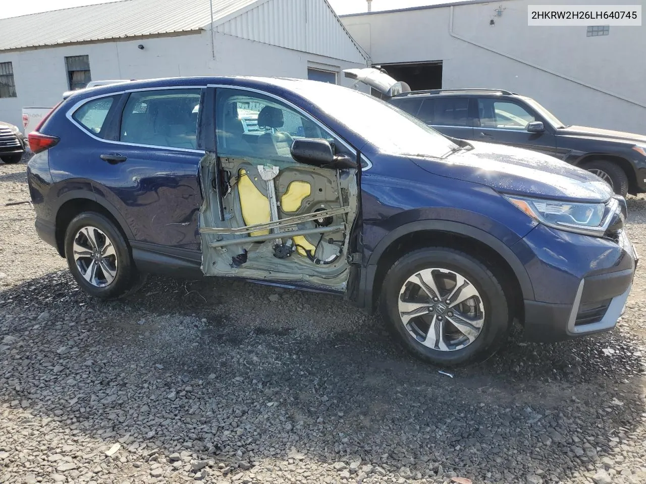 2020 Honda Cr-V Lx VIN: 2HKRW2H26LH640745 Lot: 72342714