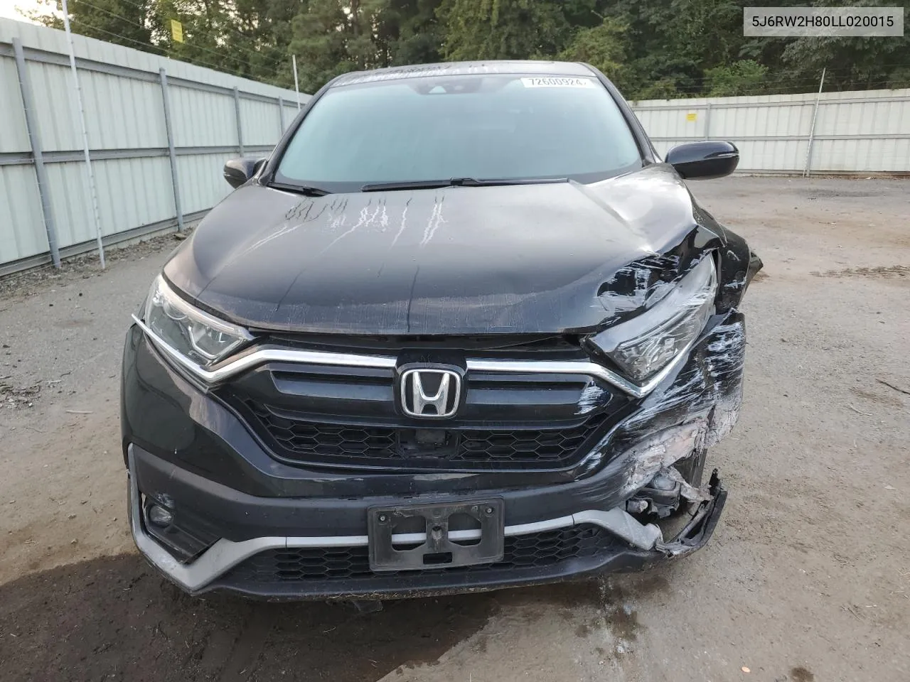 2020 Honda Cr-V Exl VIN: 5J6RW2H80LL020015 Lot: 72600924