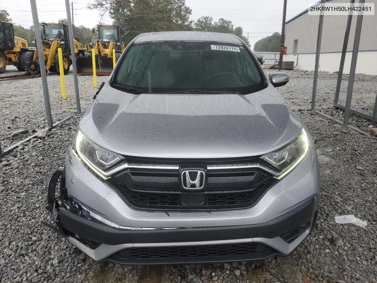 2020 Honda Cr-V Ex VIN: 2HKRW1H50LH422451 Lot: 72820174