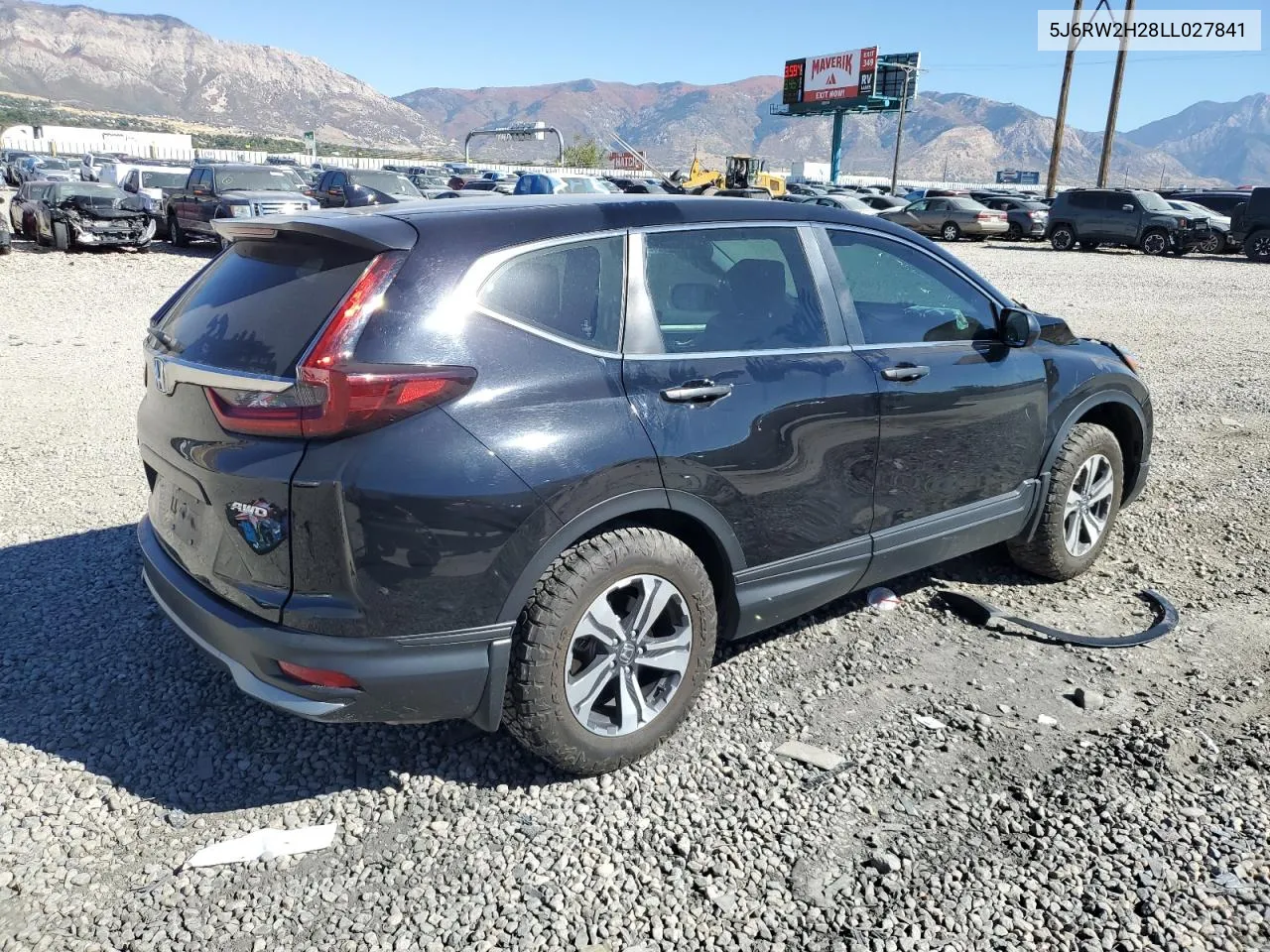 2020 Honda Cr-V Lx VIN: 5J6RW2H28LL027841 Lot: 73009924