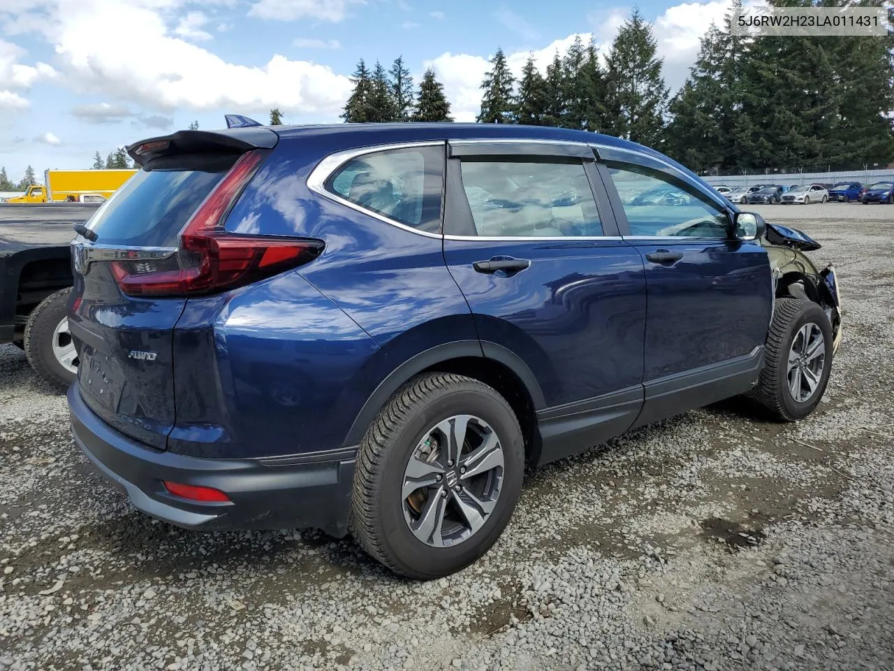 2020 Honda Cr-V Lx VIN: 5J6RW2H23LA011431 Lot: 73254304