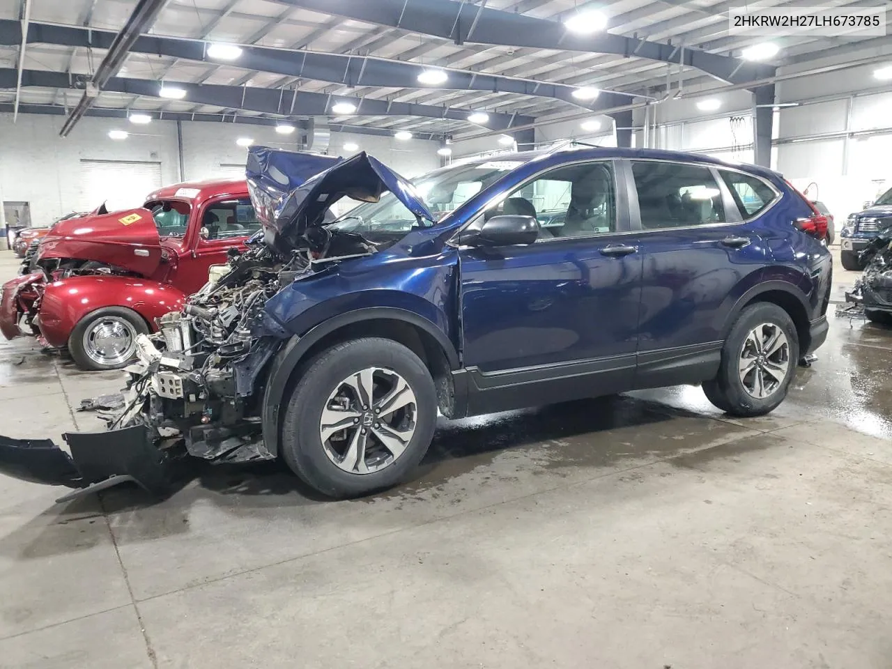 2020 Honda Cr-V Lx VIN: 2HKRW2H27LH673785 Lot: 73400224