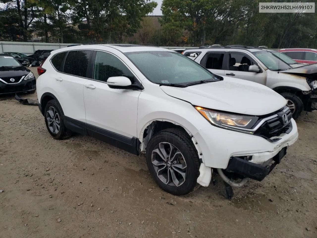 2020 Honda Cr-V Ex VIN: 2HKRW2H52LH699107 Lot: 73582034