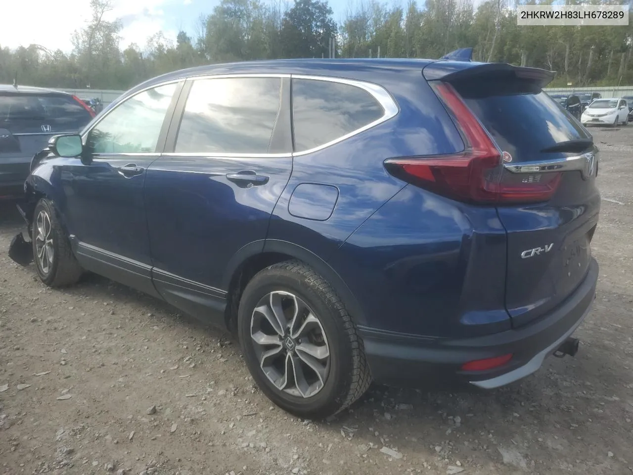 2020 Honda Cr-V Exl VIN: 2HKRW2H83LH678289 Lot: 73661584