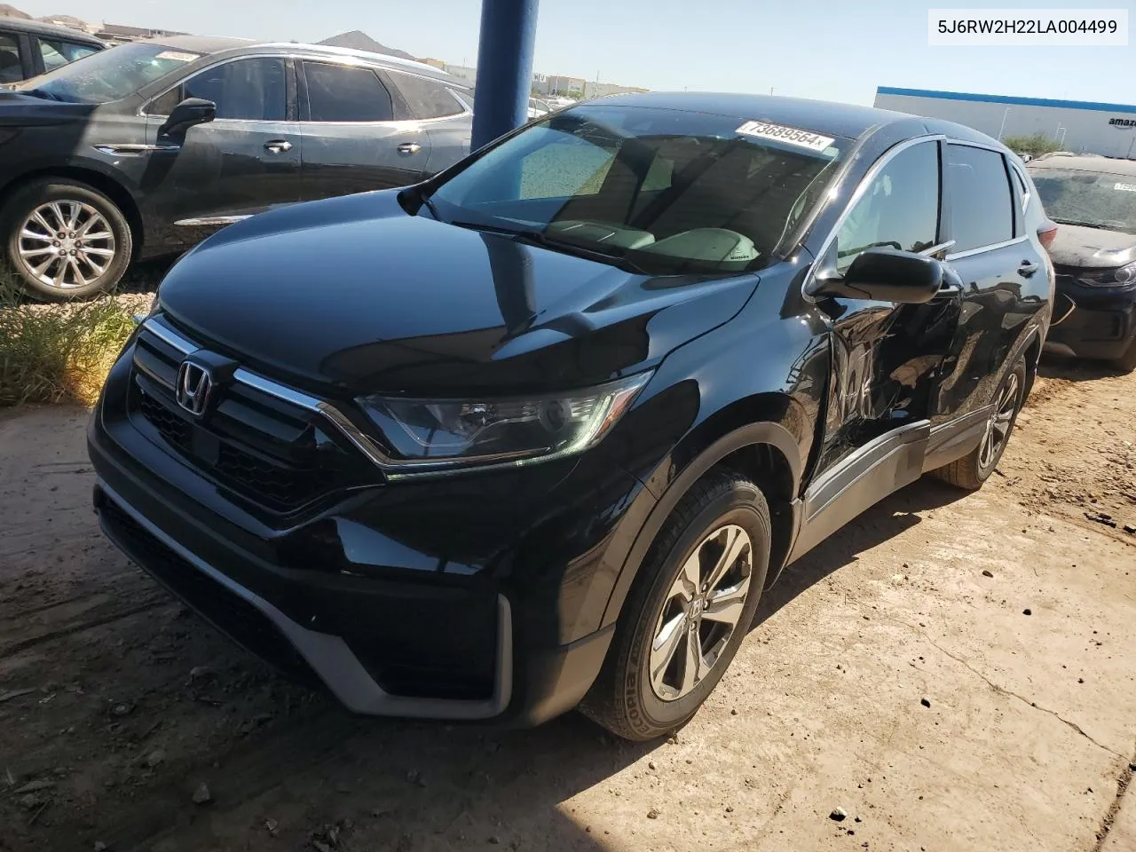 2020 Honda Cr-V Lx VIN: 5J6RW2H22LA004499 Lot: 73689564