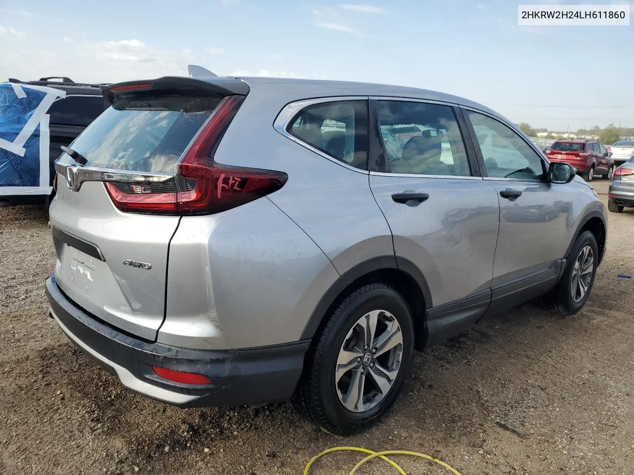 2020 Honda Cr-V Lx VIN: 2HKRW2H24LH611860 Lot: 74060634