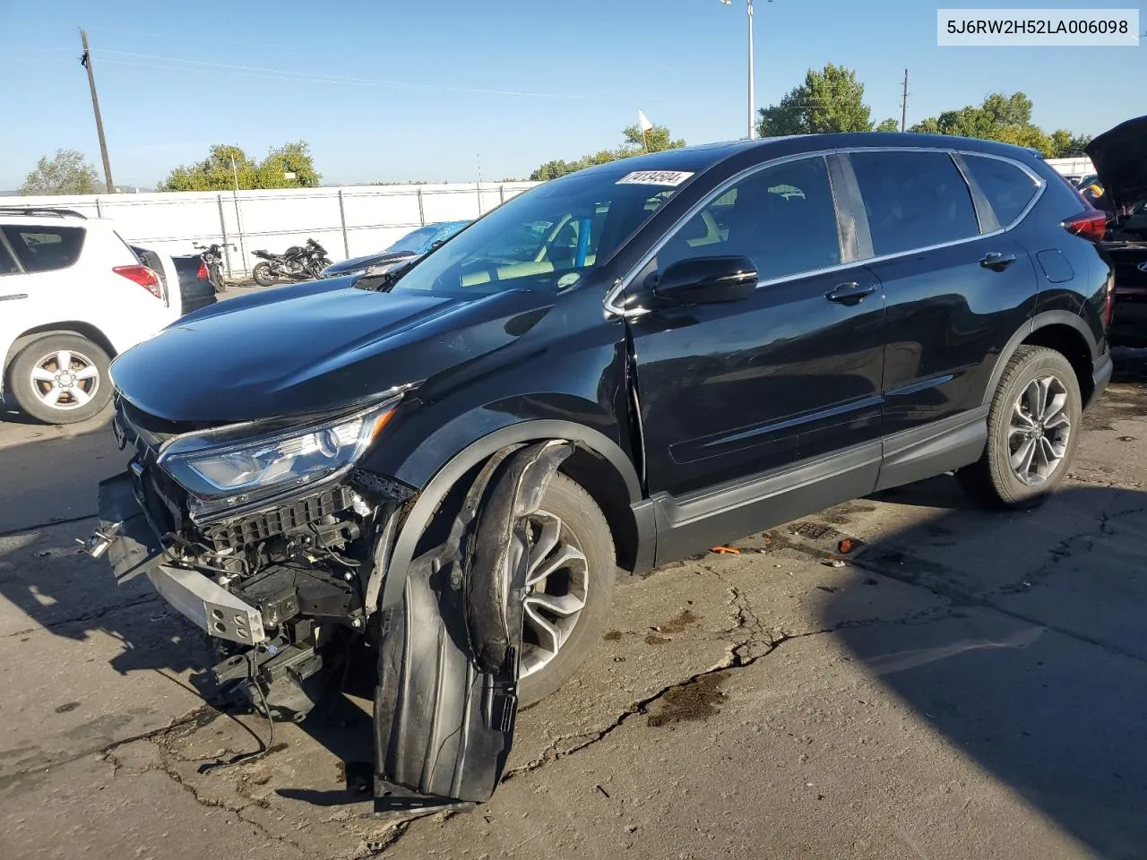 2020 Honda Cr-V Ex VIN: 5J6RW2H52LA006098 Lot: 74134504