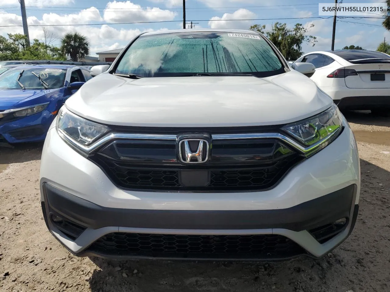 2020 Honda Cr-V Ex VIN: 5J6RW1H55LL012315 Lot: 74245014