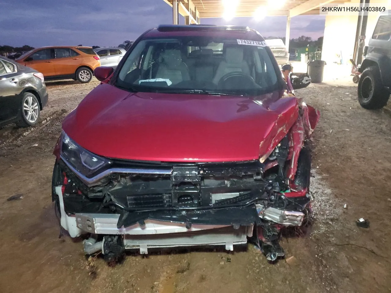 2020 Honda Cr-V Ex VIN: 2HKRW1H56LH403869 Lot: 74327184