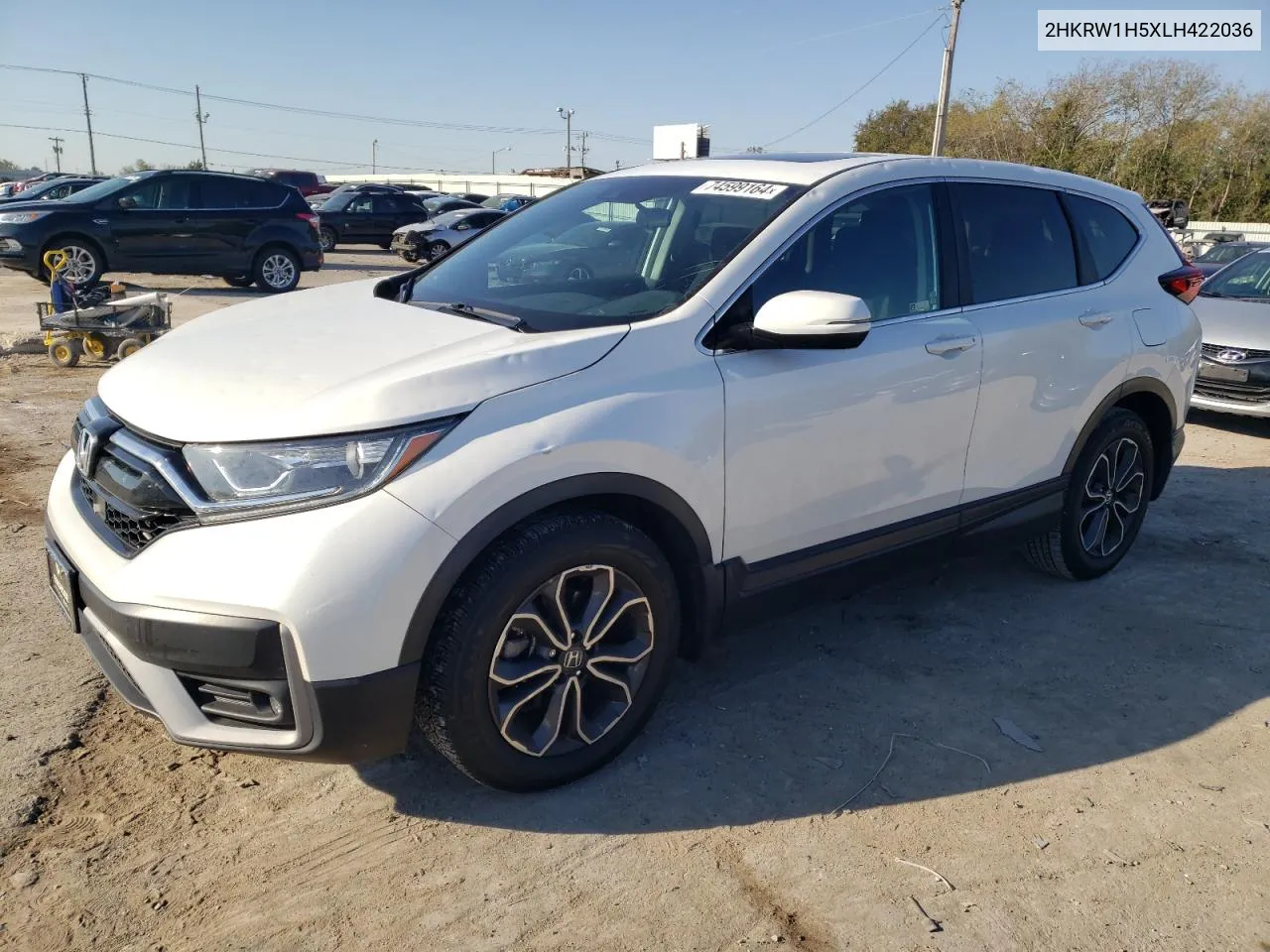 2020 Honda Cr-V Ex VIN: 2HKRW1H5XLH422036 Lot: 74599164