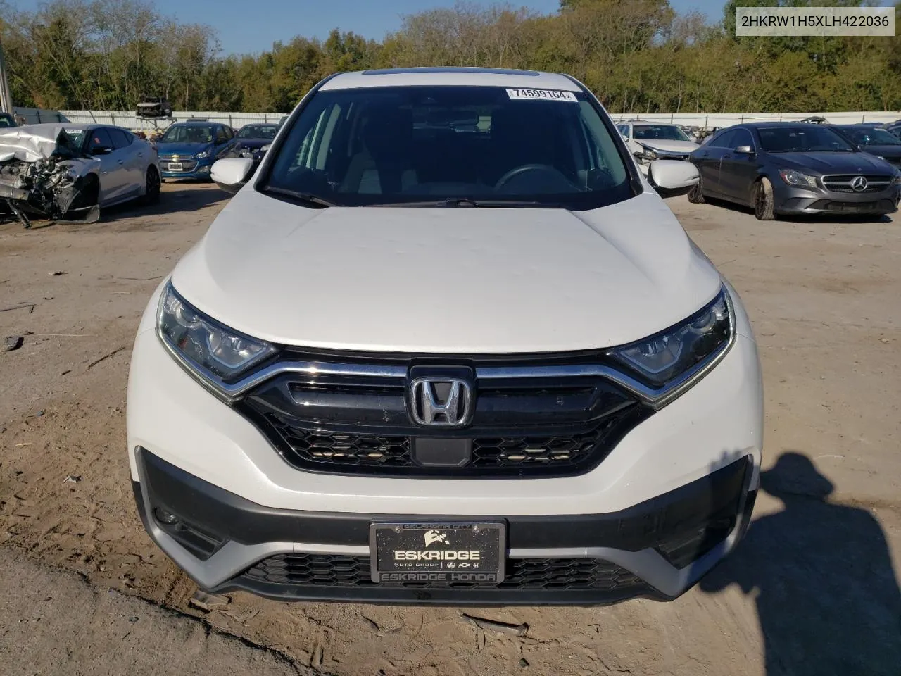 2020 Honda Cr-V Ex VIN: 2HKRW1H5XLH422036 Lot: 74599164