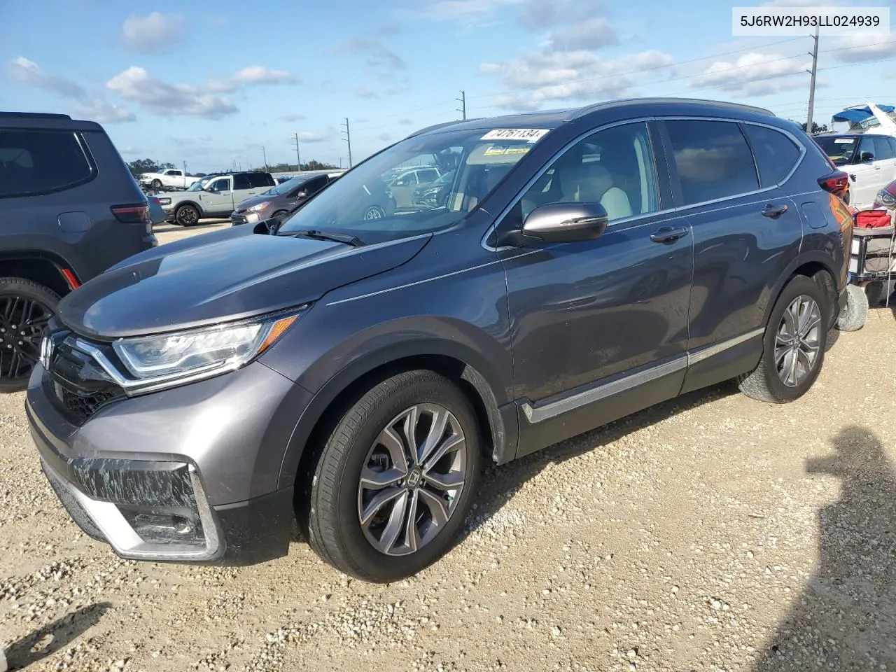 2020 Honda Cr-V Touring VIN: 5J6RW2H93LL024939 Lot: 74761134