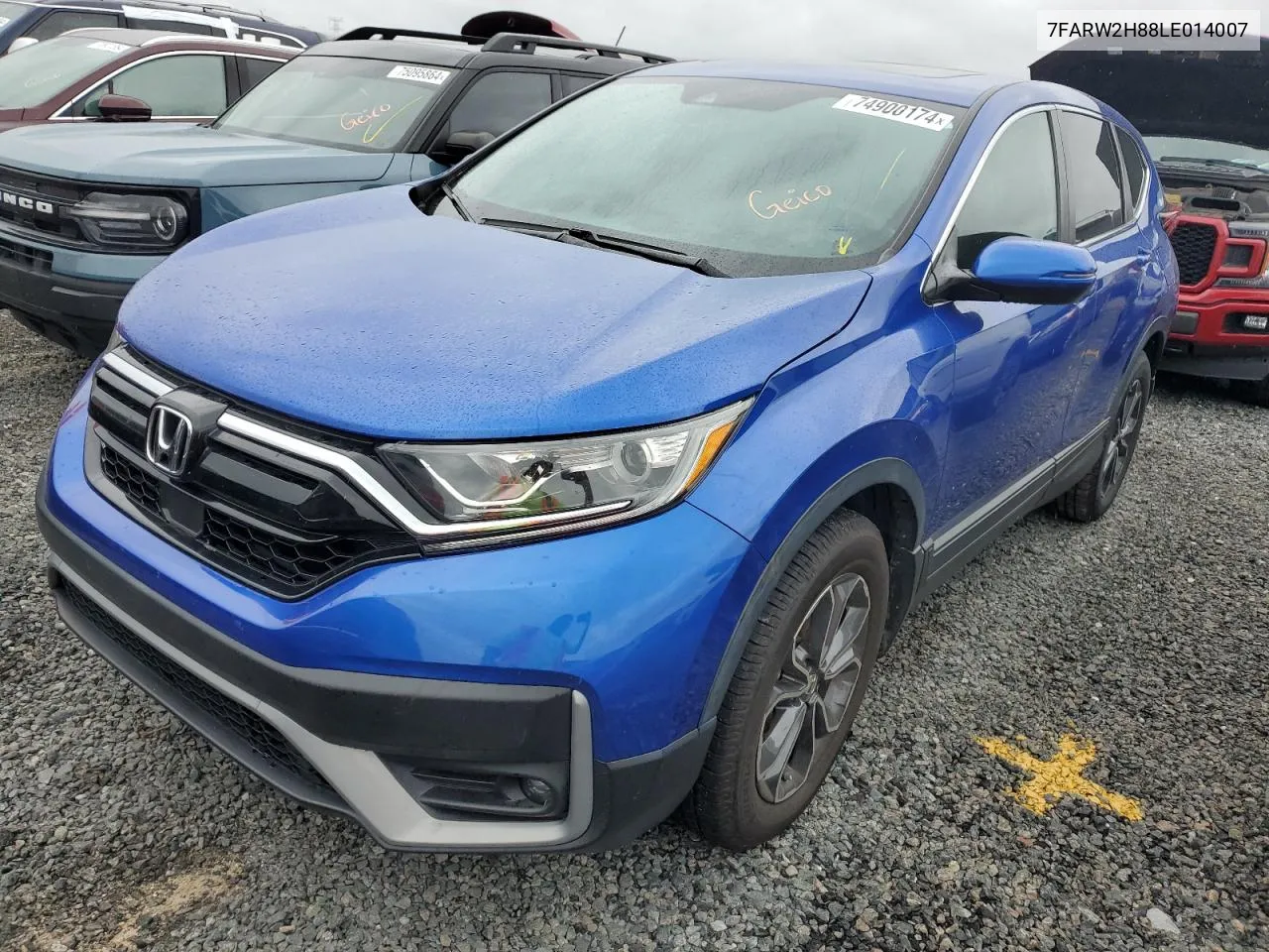 2020 Honda Cr-V Exl VIN: 7FARW2H88LE014007 Lot: 74900174