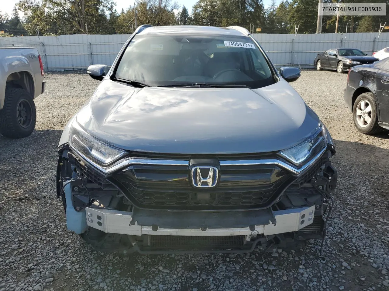 2020 Honda Cr-V Touring VIN: 7FART6H95LE005936 Lot: 74989794